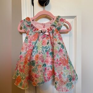 Baby Starters Pink Floral Dress